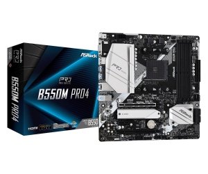 OUTLET: Płyta ASRock B550M Pro4/AMD B550/DDR4/SATA3/M.2/USB3.1/PCIe4.0/AM4/mATX - USZ OPAK