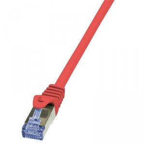 Patchcord LogiLink CQ3094S Cat.6A S/FTP 10m czerwony
