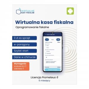 Licencja ESD Wirtualna kasa fiskalna Oprogramowanie fiskalne PROMETEUS6 6 miesięcy