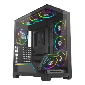 Obudowa Modecom Volcano Stellar Plus ARGB MIDI 8F, czarna