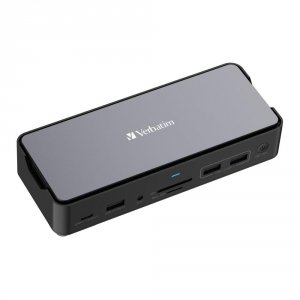 OUTLET: Stacja dokująca Verbatim USB-C Pro CDS-15S 2xHDMI DP RJ-45 4xUSB 3xUSB-C SD microSD SSD audio - OTW OPAK