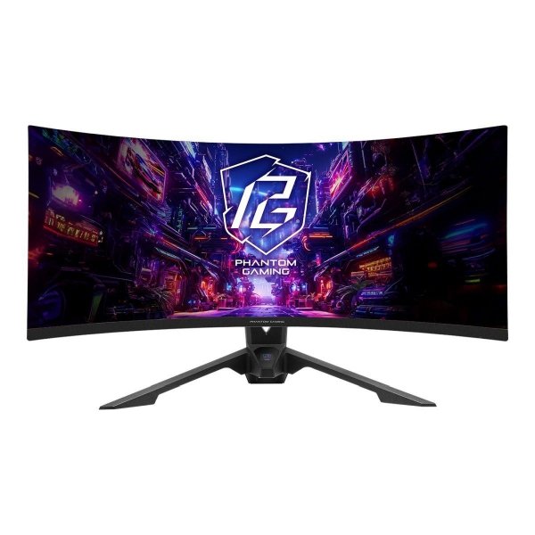 Monitor ASRock 34&amp;quot; Curved Phantom Gaming Monitor PG34QRT3A VA WQHD 180Hz 2xHDMI 2xDP HUB WiFi głośniki 2x2W