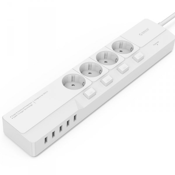 ORICO SURGE PROTECTOR 4P/4S + 5x USB 2.4A