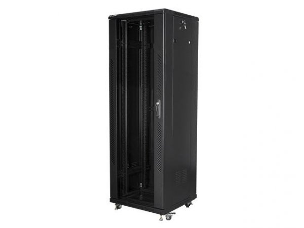 Szafa instalacyjna Rack stojąca 19&amp;quot; 37U 600x600 czarna Lanberg (flat pack)