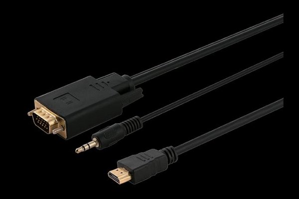 Kabel adapter Savio CL-198 HDMI (M) - VGA (M) + Audio 1,8m
