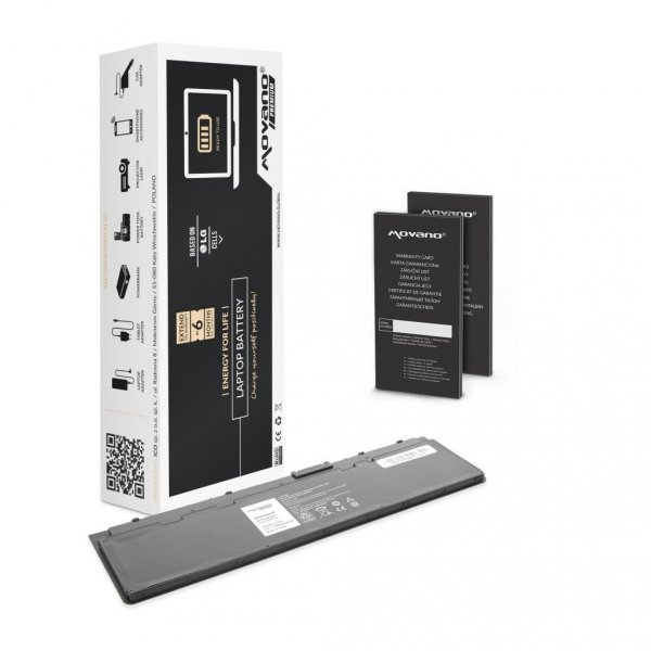Bateria Movano Premium do notebooka Dell Latitude E7240, E7250 (7.4V-7.6V) (5200 mAh)