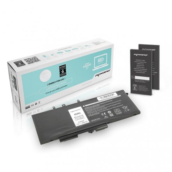 Bateria Movano do notebooka Dell Latitude GJKNX, 5280, 5480, 5490, 5590 (7.4V-7.6V) (6000 mAh)