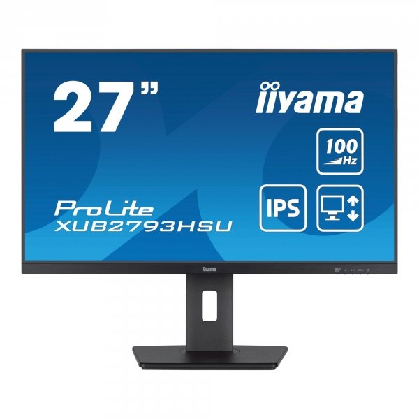 Monitor iiyama 27&amp;quot; ProLite XUB2793HSU-B6 IPS 100Hz HDMI DP 2xUSB-A USB-B głośniki