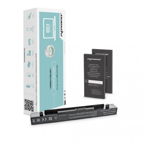 Bateria Movano do notebooka Asus X550, A450, F450, K550, A41-X550A (14.4V-14.8V) (4400 mAh)