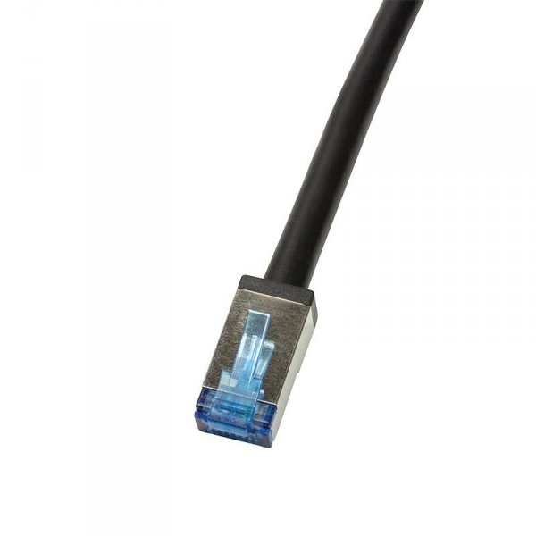 Patchcord LogiLink CQ7123S Cat.6A S/FTP PVC+PE 30m czarny
