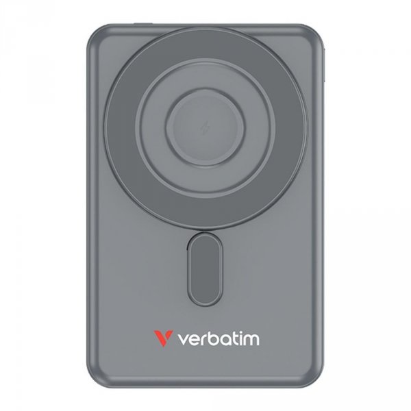 Powerbank Verbatim Charge 'n' Go 2C Magnetic Wireless 5000mAh 3xUSB-C PD 3.0 QC 3.0 Szary
