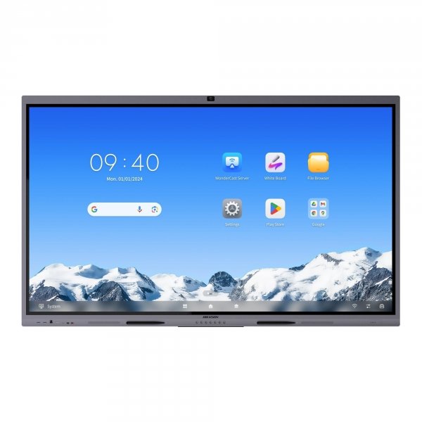 OUTLET: Monitor interaktywny HIKVISION DS-D5C75RB/B2L 75&amp;quot; 4K (Android 14, EDLA) z kamerą - USZ OPAK