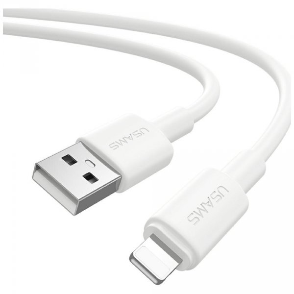 Kabel USB Usams U90 Lightning 1m 2,4A biały