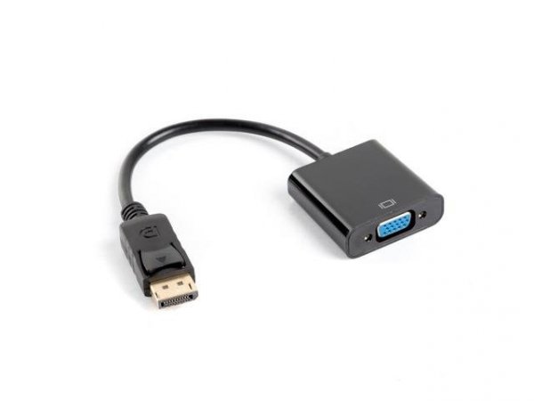 Kabel adapter Lanberg AD-0002-BK Displayport 1.1(M) -&amp;gt; VGA 15 Pin (F) czarny