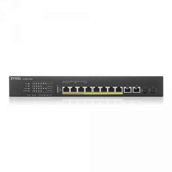 Switch zarządzalny Zyxel XS1930-12HP 8x10GbE PoE++ 2x10GbE 2xSFP+