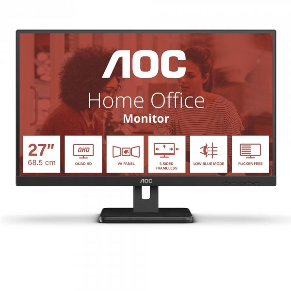 Monitor AOC 27&amp;quot; Q27E3UAM HDMI DP 2xUSB głośniki