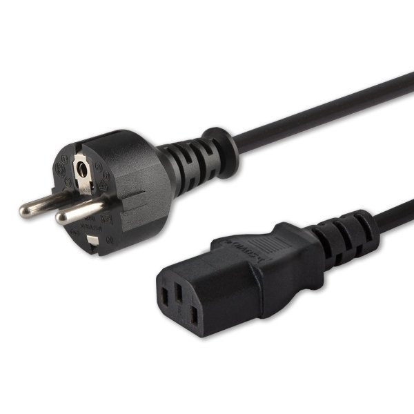 Kabel zasilający Savio CL-89 CEE 7/7 - IEC 320 C13 1,2m