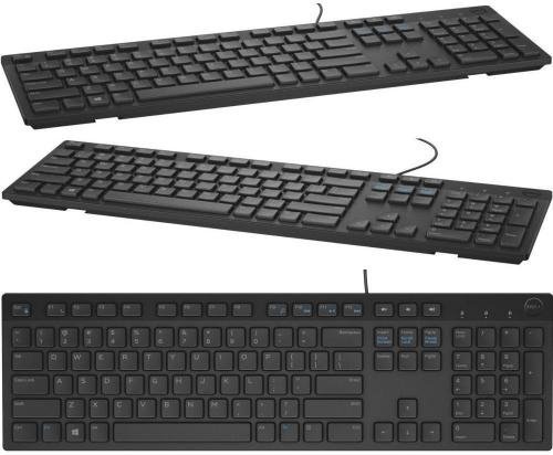 Klawiatura przewodowa DELL KB216 USB czarna słowacka