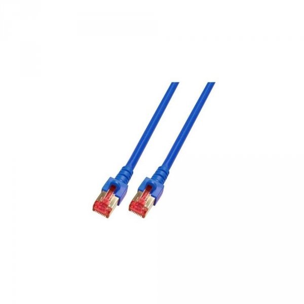 Patchcord 100% miedź EFB Cat.6 LSZH S/FTP, 1m, niebieski