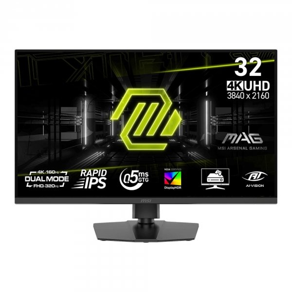 Monitor MSI 31,5&amp;quot; MAG 322URDF E16 Rapid IPS 4K UHD/FHD 160Hz/320Hz 2xHDMI DP HUB
