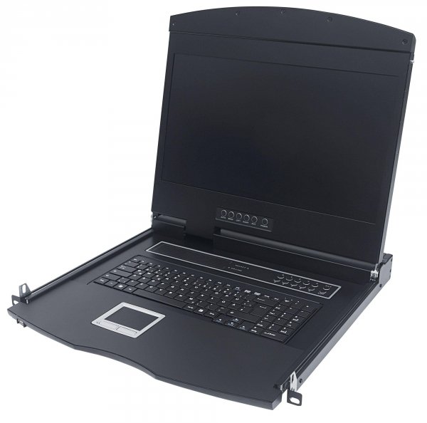 Konsola 19&amp;quot; KVM Intellinet Rack 19&amp;quot; z klawiaturą, touchpadem, czarna