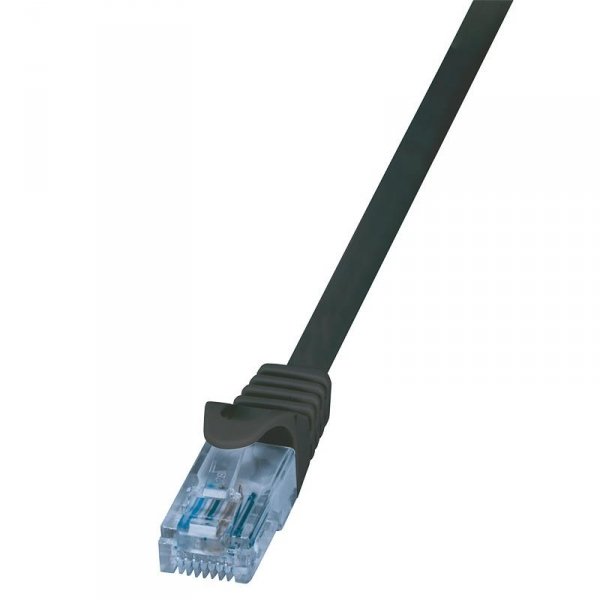 Patchcord LogiLink CP3013U Cat.6A U/UTP 0,25m czarny