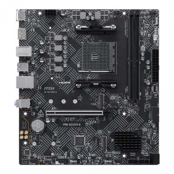 Płyta MSI PRO B550M-B /AMD B550/DDR4/SATA3/M.2/USB3.0/PCIe4.0/AM4/mATX