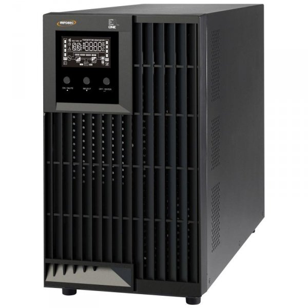 Zasilacz awaryjny UPS Infosec E4 Pro One 3000, 3000VA, 3000W, 2x FR/Schuko, 4x C13