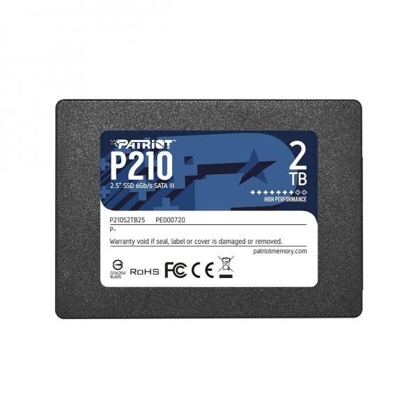 Dysk SSD Patriot P210 2TB 2.5&amp;quot; SATA3 (520/430 MB/s) 7mm