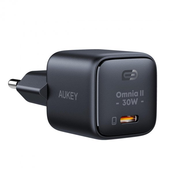 Ładowarka sieciowa Aukey PA-B1L GaN, USB-C, PD 30W