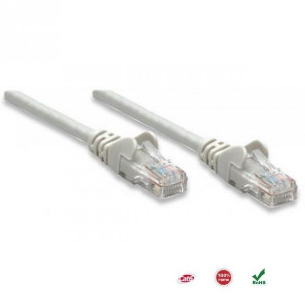 PatchCord 100% miedź Intellinet Cat.6 UTP, 5m, szary