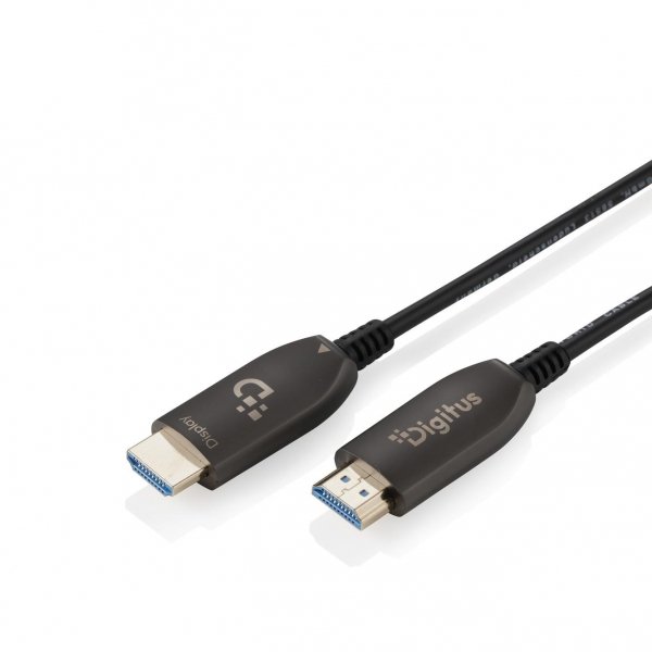 Kabel DIGITUS połączeniowy hybrydowy HDMI AOC HDMI-A męski-męski HDMI 2.1 UHD-2 8K@60Hz 48Gbps HDR, eARC, HDCP 2.2, CEC 80m