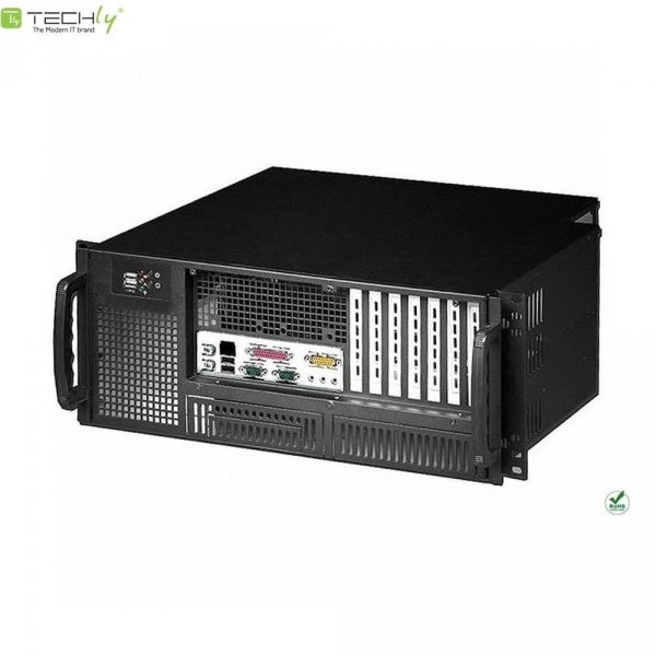 Obudowa serwerowa Techly  PC ATX Rack 19&amp;quot; 4U, czarna
