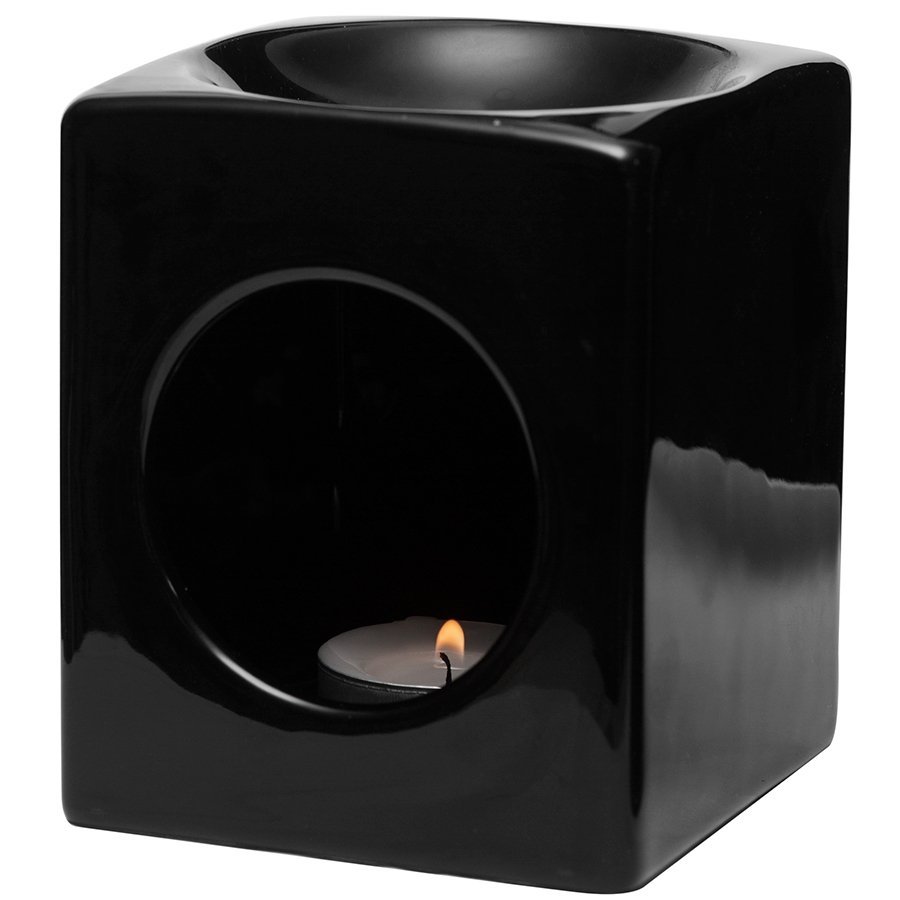 Ceramic aromatherapy burner - black