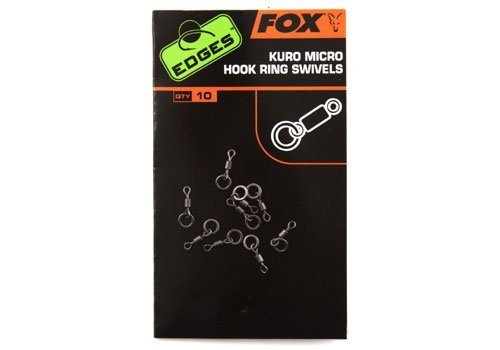 CAC586 FOX EDGES KURO MICRO HOOK RING SWIVELS