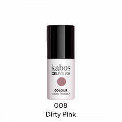 NOWOSĆ!!!  KABOS Gel Polish Dirty Pink (008) 5ml - trwały lakier hybrydowy