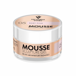  NOWOŚĆ Mała pojemnośc  żel MOUSSE  GEL 05 - BABY PINK –   15ml VICTORIA VYNN 