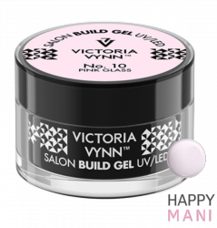 No.10 Przezroczysty różowy żel budujący 15ml Victoria Vynn Pink Glass