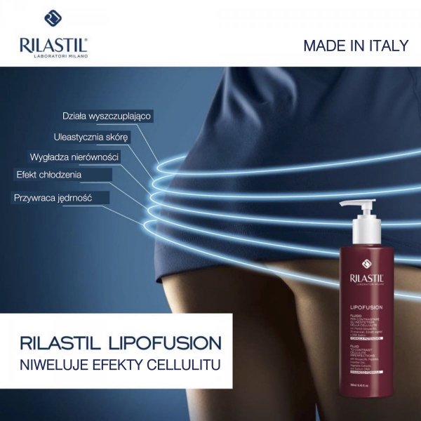 Krem na cellulit - RILASTIL Lipofusion 250ml - intensywne działanie