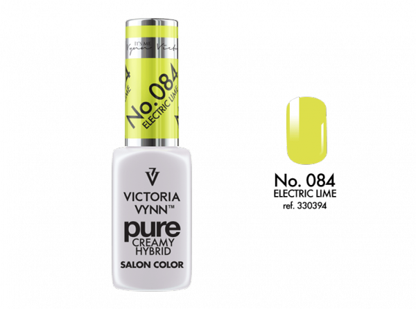 084 Electric Lime - kremowy lakier hybrydowy Victoria Vynn PURE (8ml)