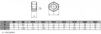 Nakrętka M14 nierdzewna A2 DIN 934 - 25 szt