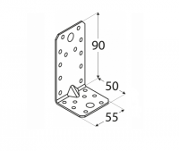Kątownik KP3 90x50x55x2,5 - 20 szt