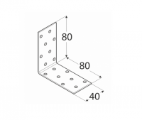 KM7 Kątownik 80x80x40 - 20 szt