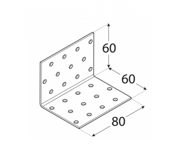 KM5 Kątownik 60x60x80x2 - 20 szt