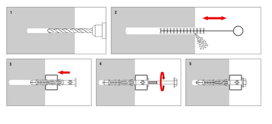 Kołki ramowe 10x300 KPR-FAST K na klucz - 25szt