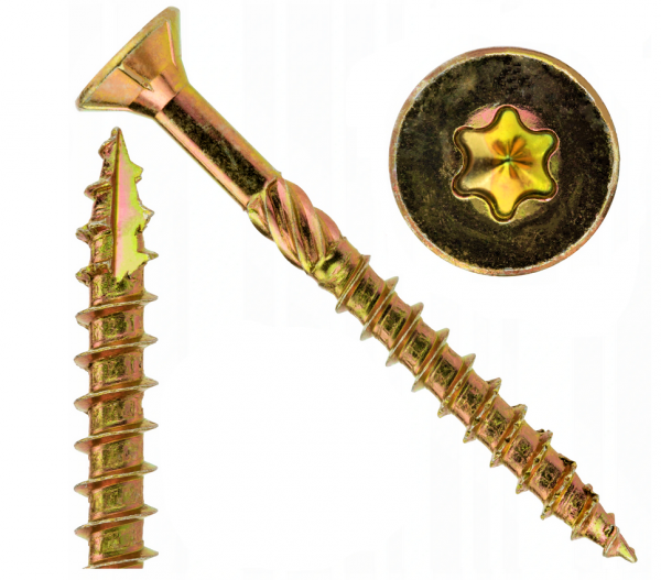 Wkręty stożkowe ciesielskie 6x180 mm  - 100 szt