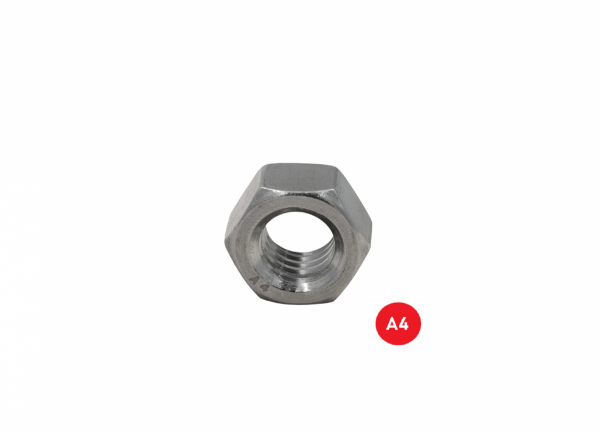Nakrętka M10 kwasoodporna A4 DIN 934 - 100 szt