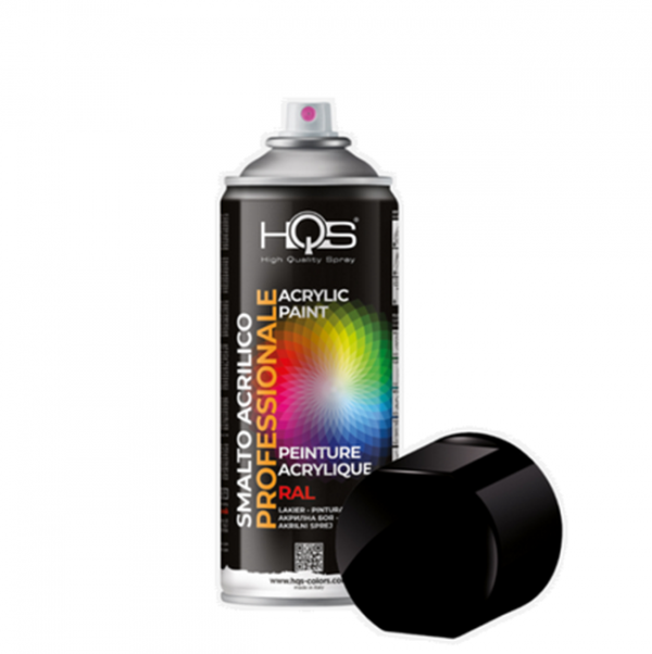 Farba spray HQS 400 ml czarny mat RAL 9005