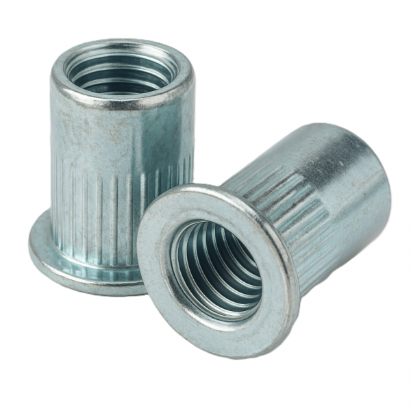 Nitonakrętka kołnierz płaski M8 Ocynk - 100 szt