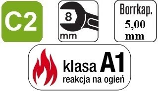 Wkręt samowiercący IMPAX 5,5X25 + EPDM - 250szt RAL 9005